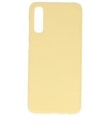 Funda de TPU en color para Samsung Galaxy A20s amarillo