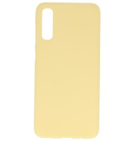 Coque en TPU couleur pour Samsung Galaxy A30s jaune