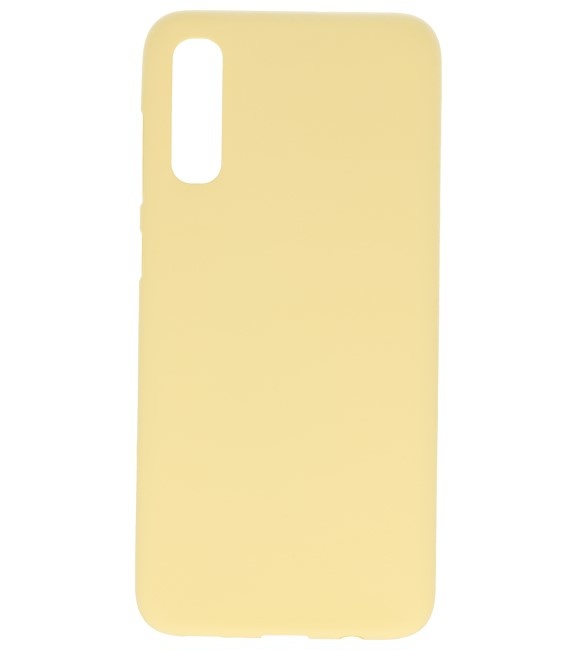 Coque en TPU couleur pour Samsung Galaxy A20s jaune