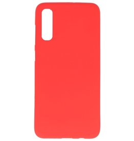 Coque TPU couleur pour Samsung Galaxy A30s rouge