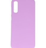 Coque TPU couleur pour Samsung Galaxy A20s Violet