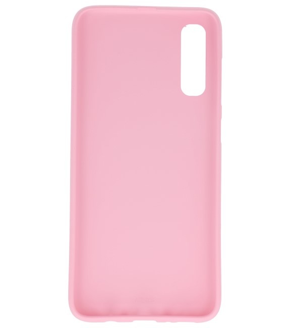 Farve TPU taske til Samsung Galaxy A20s Pink