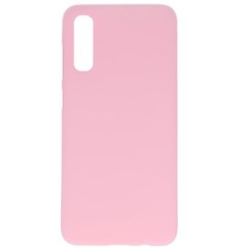 Coque TPU couleur pour Samsung Galaxy A30s Rose