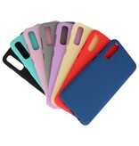 Farve TPU taske til Samsung Galaxy A20s turkis