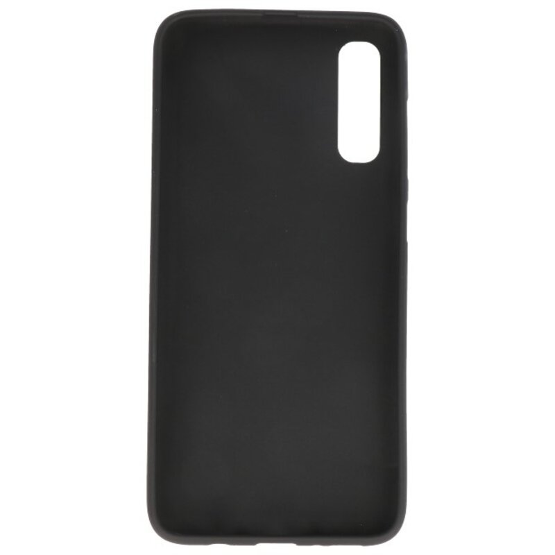 Farve TPU taske til Samsung Galaxy A50s sort