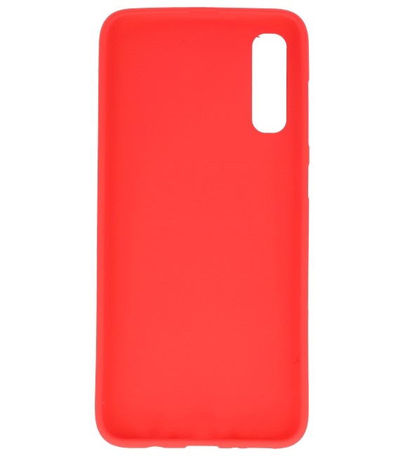 Coque en TPU couleur pour Samsung Galaxy A50s rouge