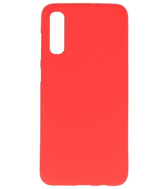 Farve TPU taske til Samsung Galaxy A50s rød