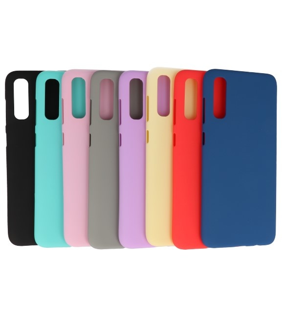 Color TPU Hoesje voor Samsung Galaxy A50s Rood