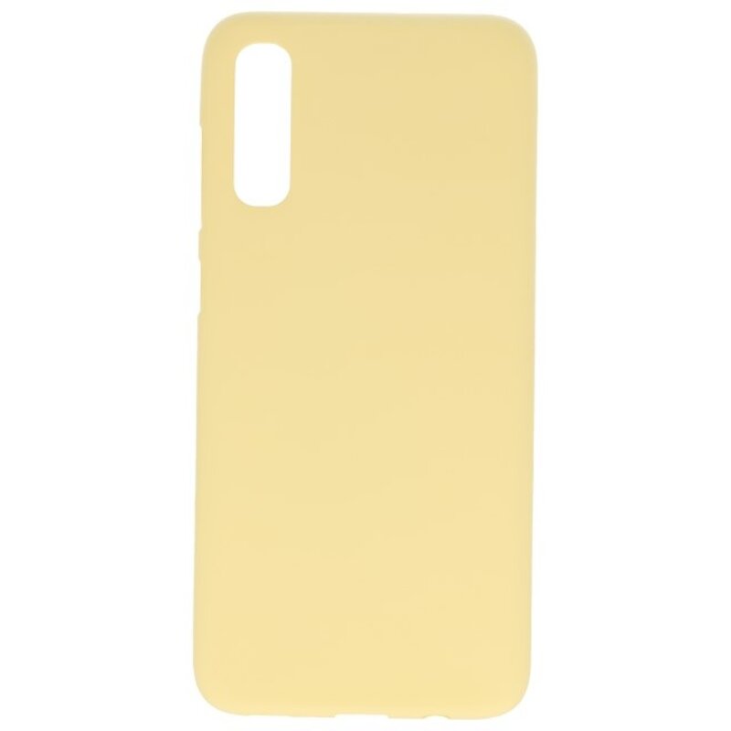 Funda de TPU en color para Samsung Galaxy A50s amarillo
