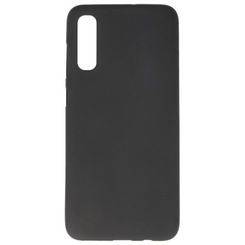 Custodia in TPU a colori per Samsung Galaxy A70s nera