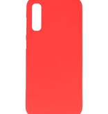 Coque TPU couleur pour Samsung Galaxy A70s rouge