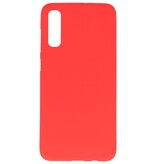 Coque TPU couleur pour Samsung Galaxy A70s rouge