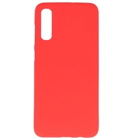 Coque TPU couleur pour Samsung Galaxy A70s rouge