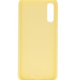 Custodia in TPU a colori per Samsung Galaxy A70s gialla