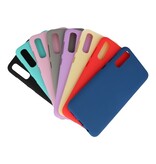 Custodia in TPU a colori per Samsung Galaxy A70s grigia