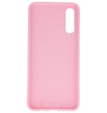 Custodia in TPU a colori per Samsung Galaxy A70s rosa