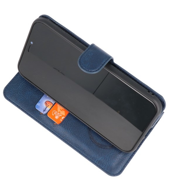 Custodia a portafoglio di lusso per iPhone 11 Navy