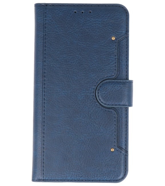 KAIYUE Luxe Portemonnee Hoesje voor iPhone 11 Navy