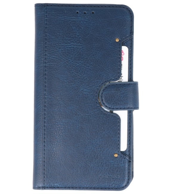 Funda billetera de lujo para iPhone 11 azul marino