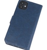 KAIYUE Luxe Portemonnee Hoesje voor iPhone 11 Navy