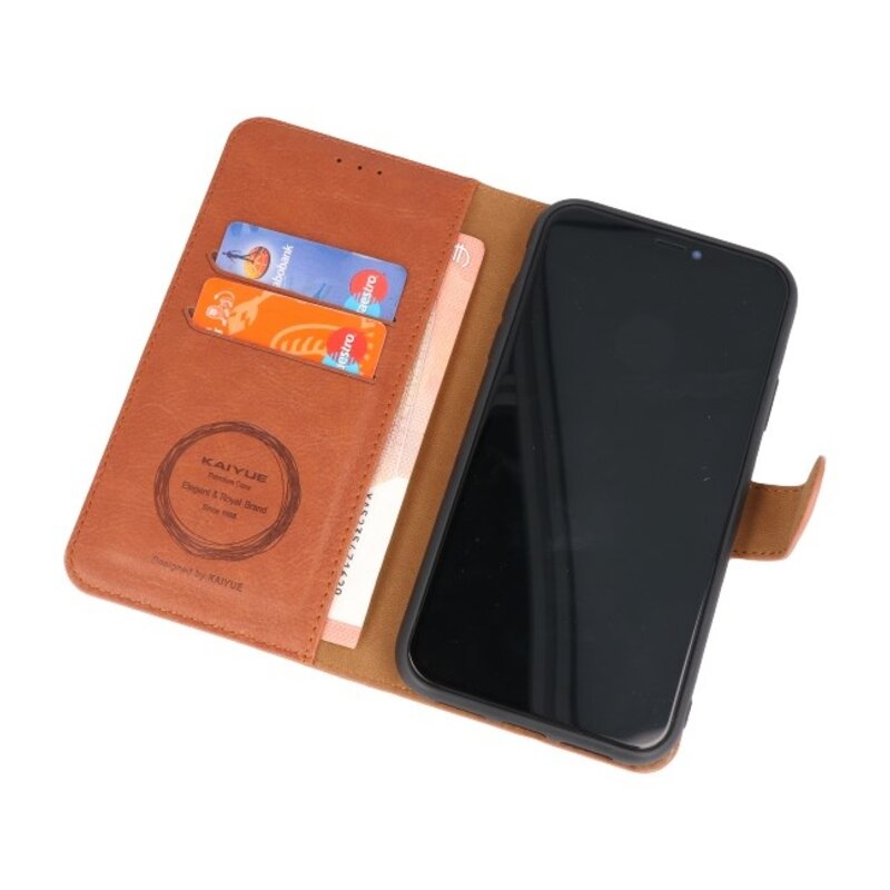 Luxury Wallet Case for iPhone 11 Brown