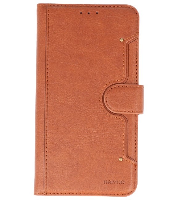 Funda billetera de lujo para iPhone 11 Marrón