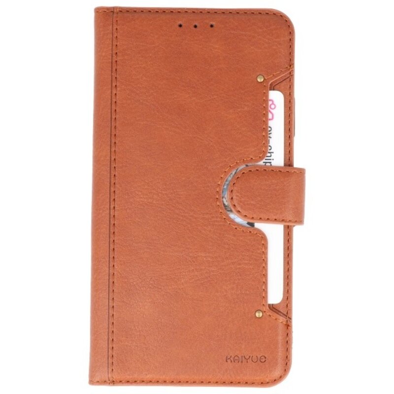 Luxury Wallet Case for iPhone 11 Brown