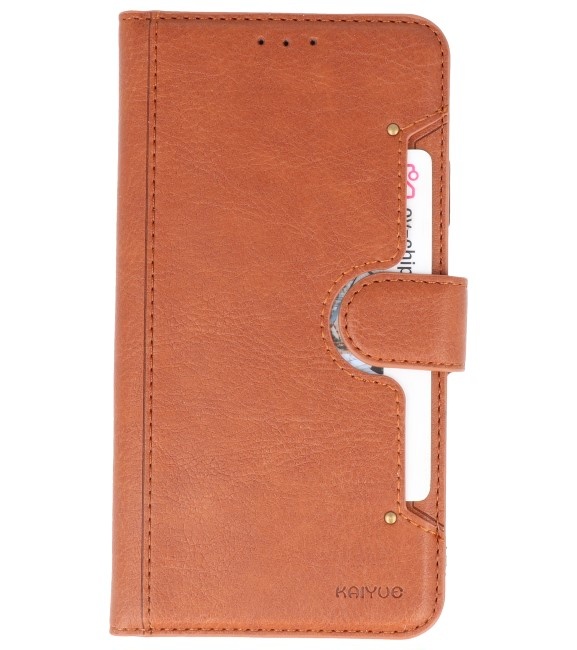 Luxury Wallet Case for iPhone 11 Brown