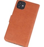 KAIYUE Luxe Portemonnee Hoesje voor iPhone 11 Bruin