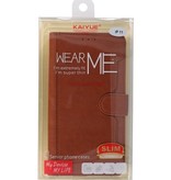 Luxury Wallet Case for iPhone 11 Brown