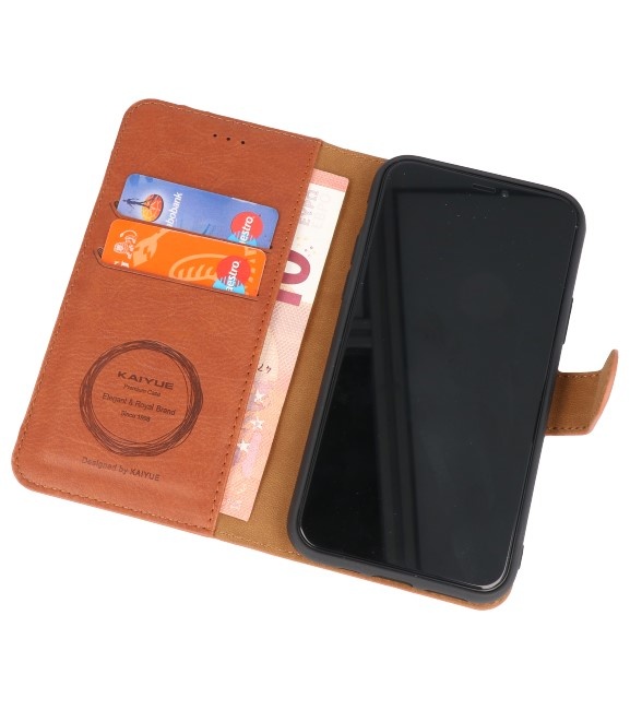 Luxury Wallet Case for iPhone 11 Pro Brown