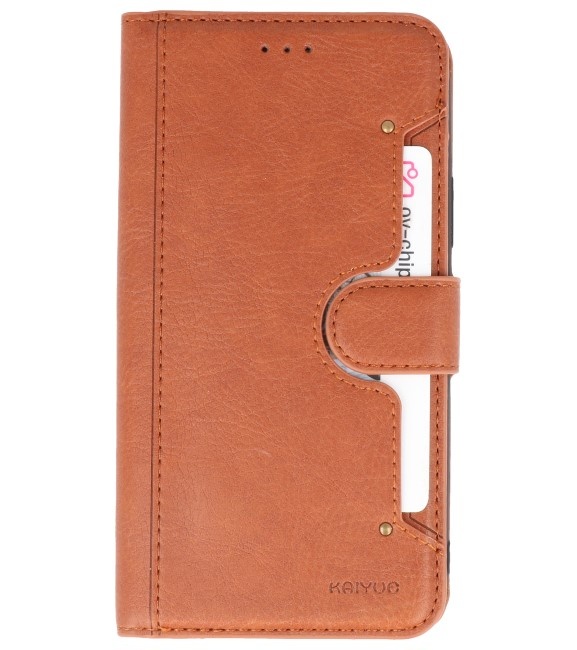 Luxury Wallet Case for iPhone 11 Pro Brown