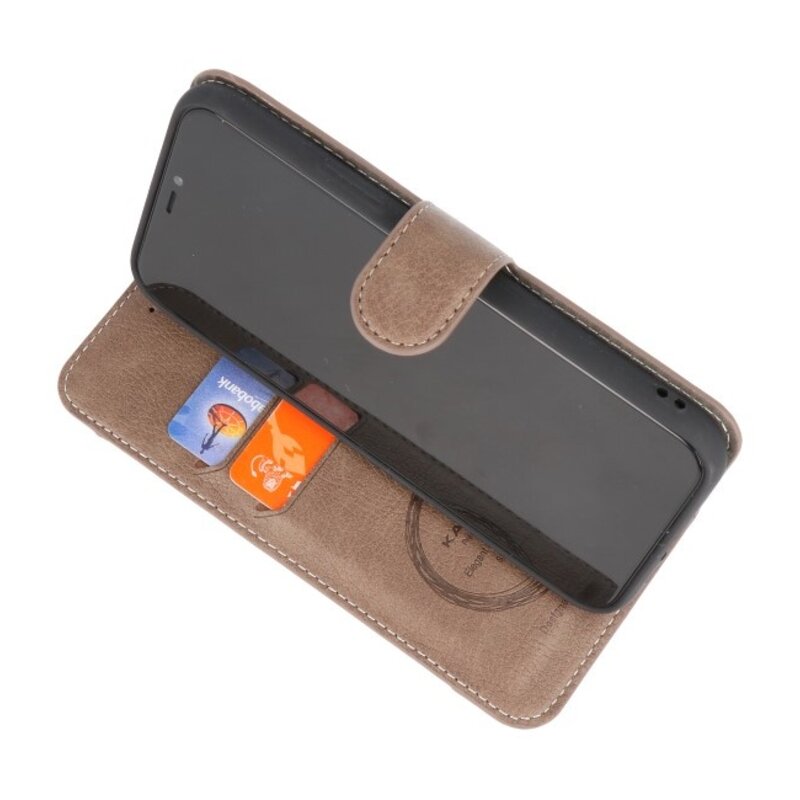 Étui portefeuille de luxe pour iPhone 11 Pro Gris