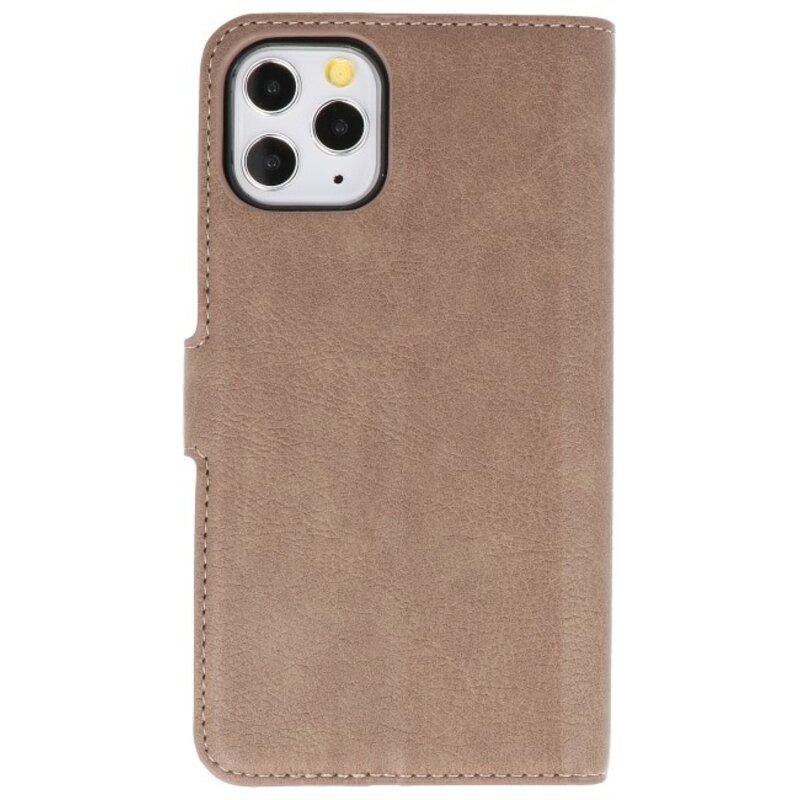 Étui portefeuille de luxe pour iPhone 11 Pro Gris