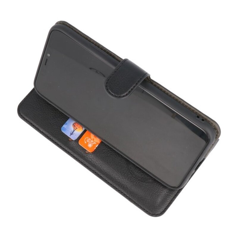 Custodia a portafoglio di lusso per iPhone 11 Pro Max nera