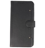 Custodia a portafoglio di lusso per iPhone 11 Pro Max nera