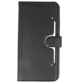 Custodia a portafoglio di lusso per iPhone 11 Pro Max nera