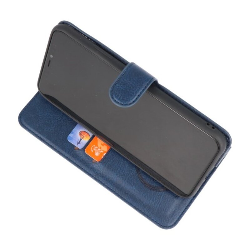 Étui portefeuille de luxe pour iPhone 11 Pro Max Navy