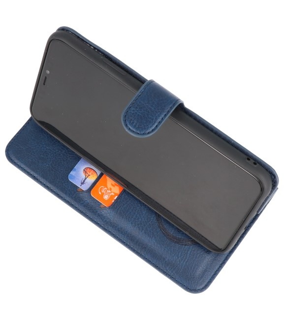 KAIYUE Luxe Portemonnee Hoesje voor iPhone 11 Pro Max Navy