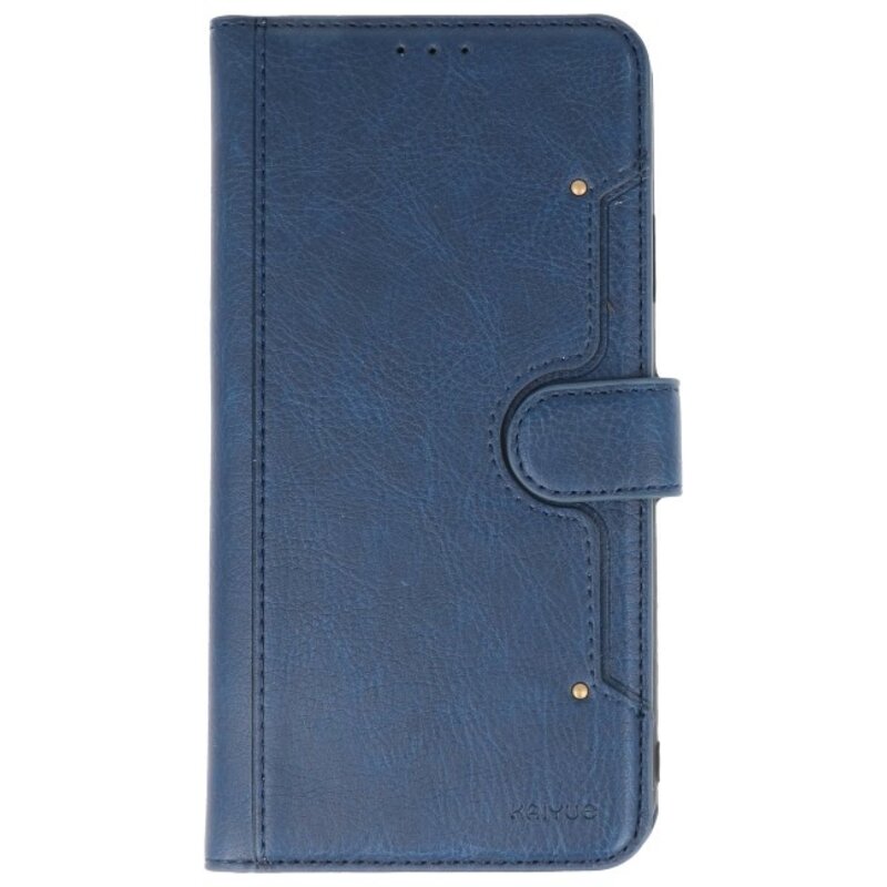 KAIYUE Luxe Portemonnee Hoesje voor iPhone 11 Pro Max Navy