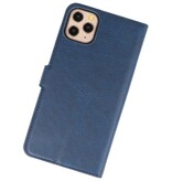 Étui portefeuille de luxe pour iPhone 11 Pro Max Navy