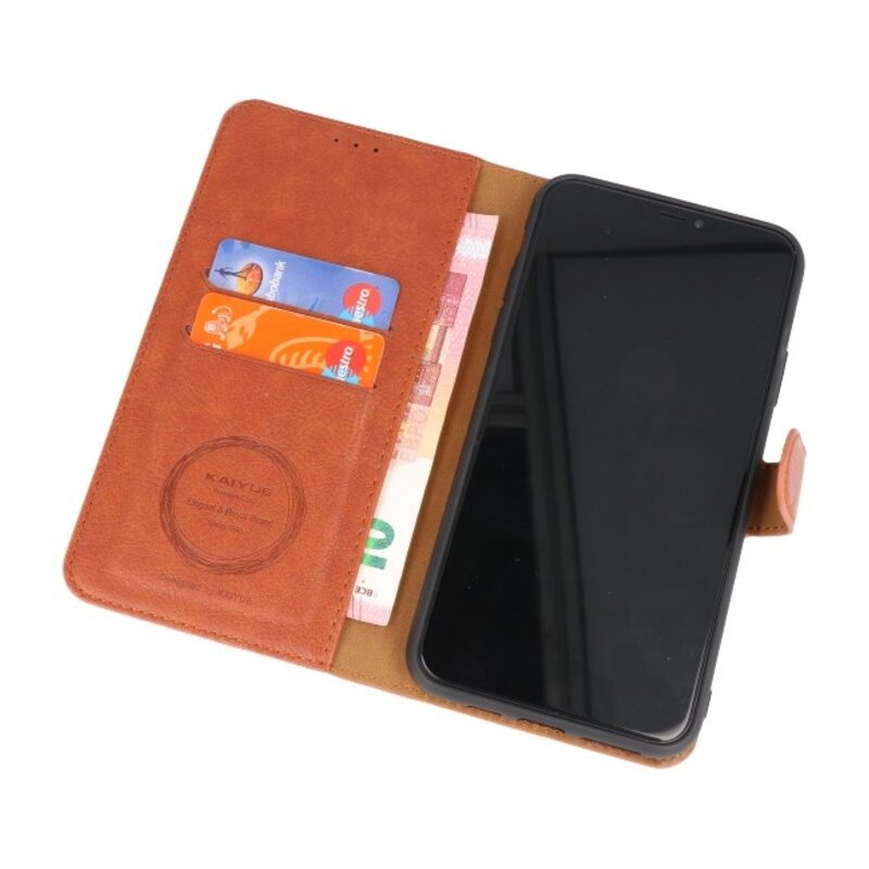 Luksus tegnebog til iPhone 11 Pro Max Brown