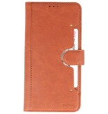 Funda billetera de lujo para iPhone 11 Pro Max Brown