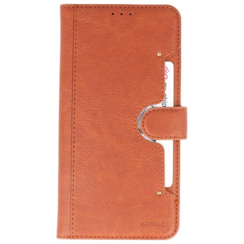 Funda billetera de lujo para iPhone 11 Pro Max Brown