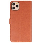 Funda billetera de lujo para iPhone 11 Pro Max Brown