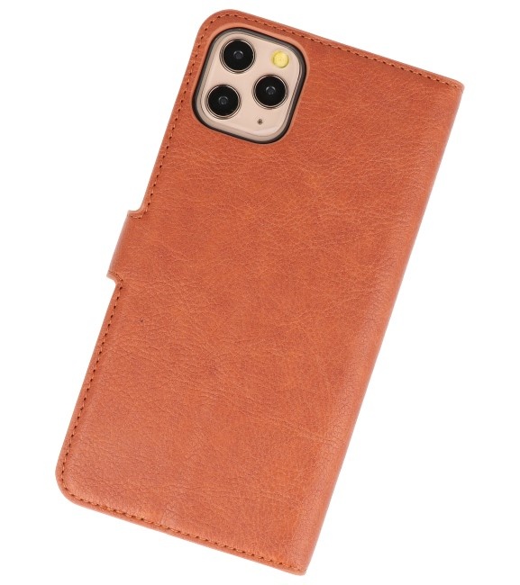 KAIYUE Luxe Portemonnee Hoesje voor iPhone 11 Pro Max Bruin