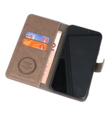 Custodia a portafoglio di lusso per iPhone 11 Pro Max grigio