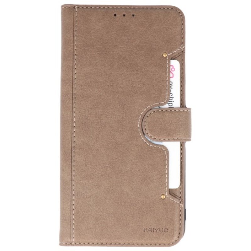 Funda billetera de lujo para iPhone 11 Pro Max Grey