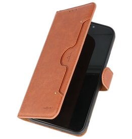 Étui portefeuille de luxe pour iPhone 11 Marron