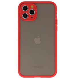 Funda rígida combinada de colores para iPhone 11 Pro Red